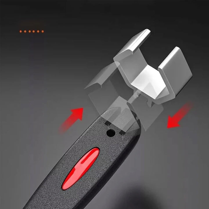 Alsidige, lette og holdbare aluminiumsrørklemmer med ergonomisk kort håndtag i sølv, universelle værktøjer til mænd og kvinder