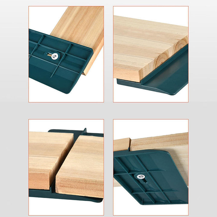 Grønt værktøj til loftinstallation af kipsplader: holdbar PVC, brugervenligt design, forborede huller, præcis justering.