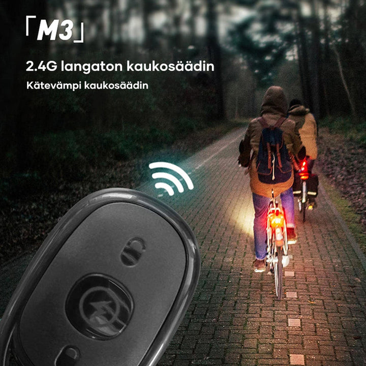 Lysende trådløs LED stroboskop til udendørs brug, 7 farvemuligheder, kompakt og vandtæt design, belysning til udendørs aktiviteter.
