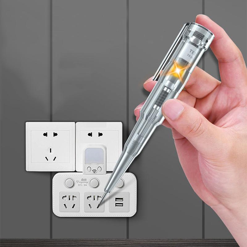 Multifunktionel elektrisk pen med klare LED-lys, holdbart PVC-materiale, elektrisk og vandtæt værktøj.