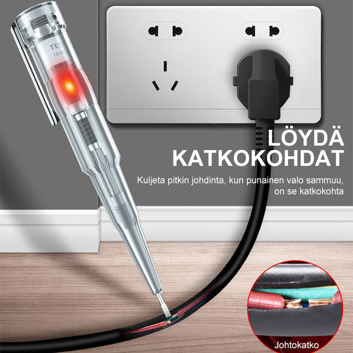 Multifunktionel elektrisk pen med klare LED-lys, holdbart PVC-materiale, elektrisk og vandtæt værktøj.
