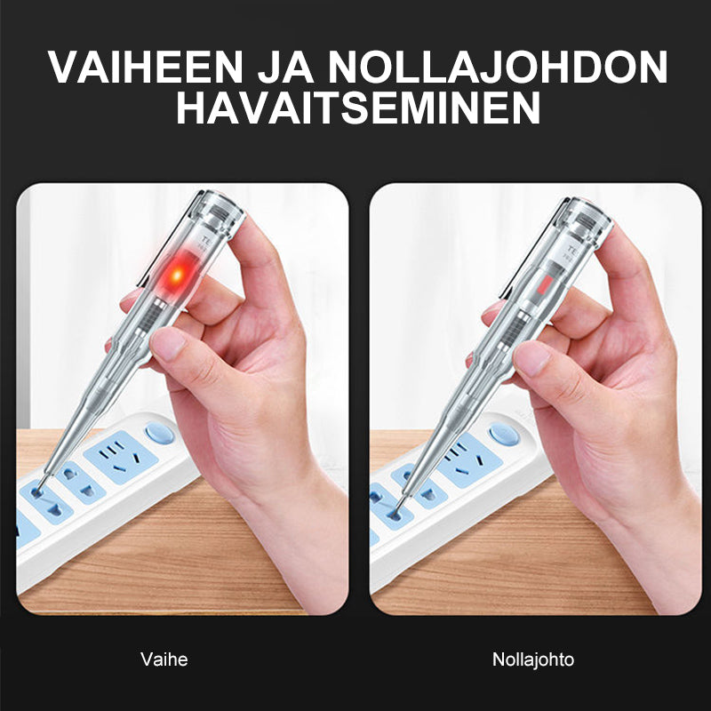 Multifunktionel elektrisk pen med klare LED-lys, holdbart PVC-materiale, elektrisk og vandtæt værktøj.