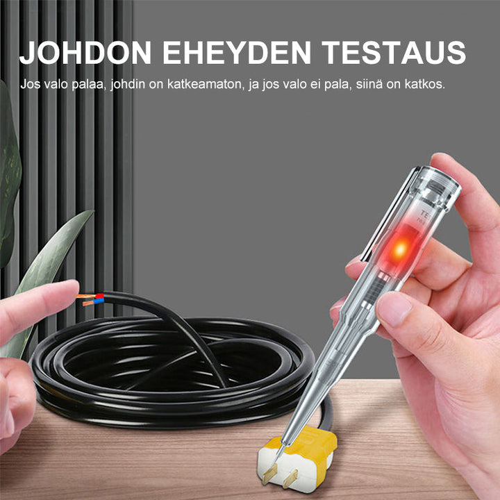 Multifunktionel elektrisk pen med klare LED-lys, holdbart PVC-materiale, elektrisk og vandtæt værktøj.