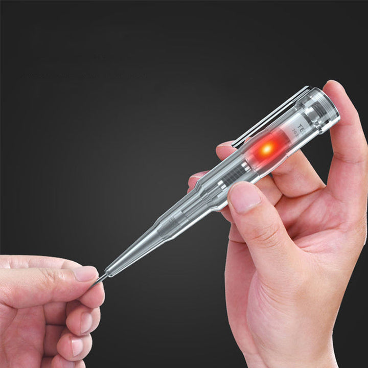 Multifunktionel elektrisk pen med klare LED-lys, holdbart PVC-materiale, elektrisk og vandtæt værktøj.