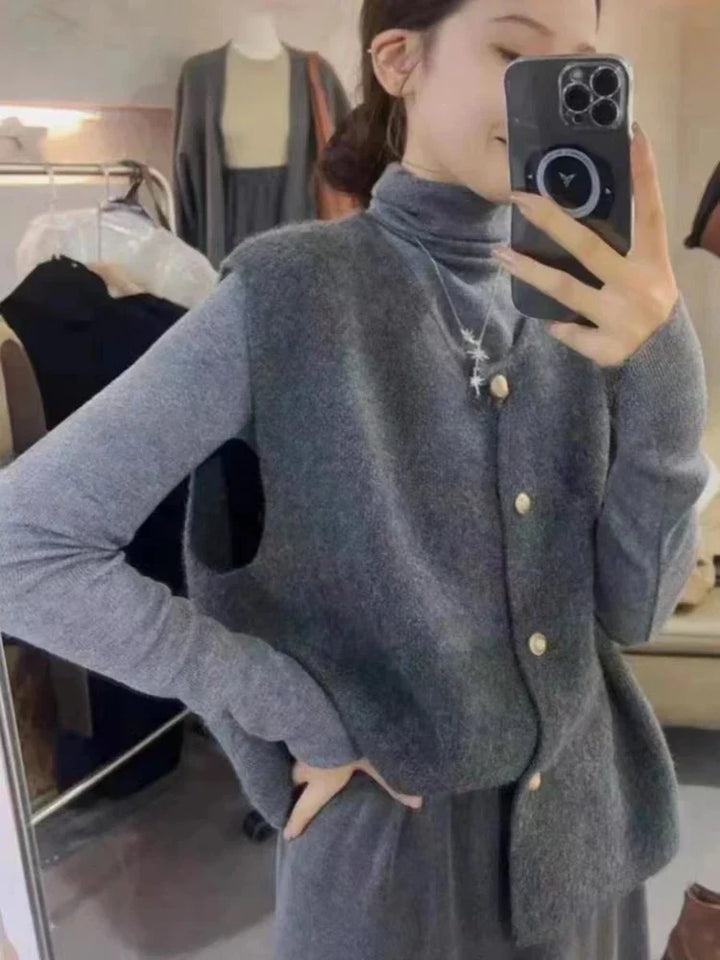 Klassisk damevest, elegant og alsidig, med knapper, velegnet til forskellige lejligheder.
