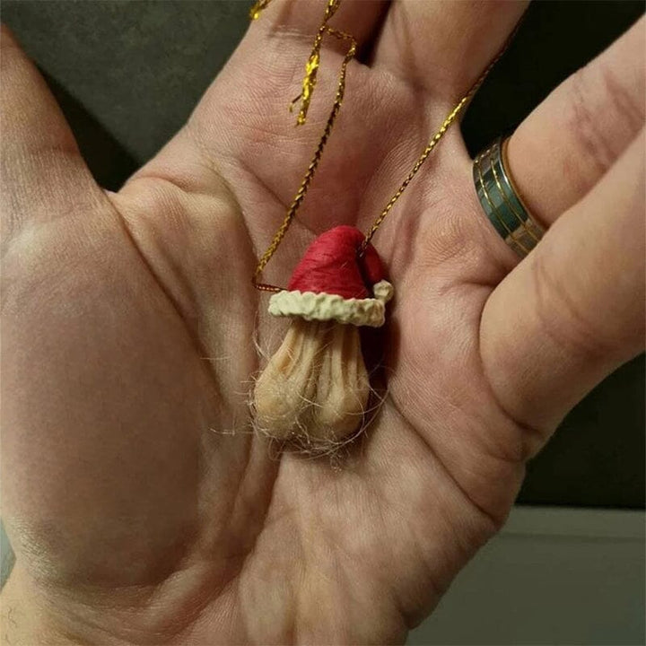Tredimensionelt, farverigt juletræspynt af harpiks til sjov og holdbar juledekoration, 4x5x8.5 cm.