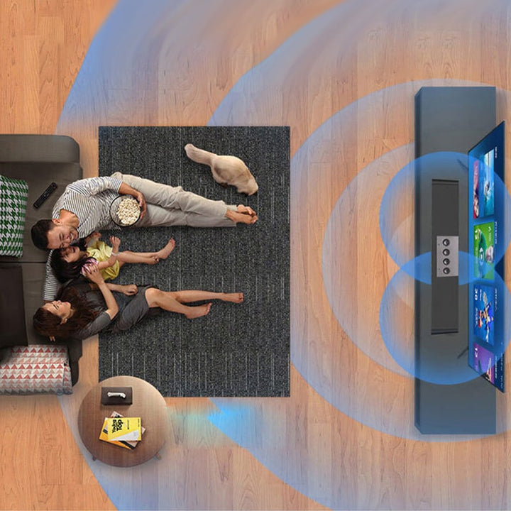 Kompakt grå bærbar Bluetooth 5.0 højttaler til moderne smart home, tilbyder HD-lyd og 10-12 timers batterilevetid.