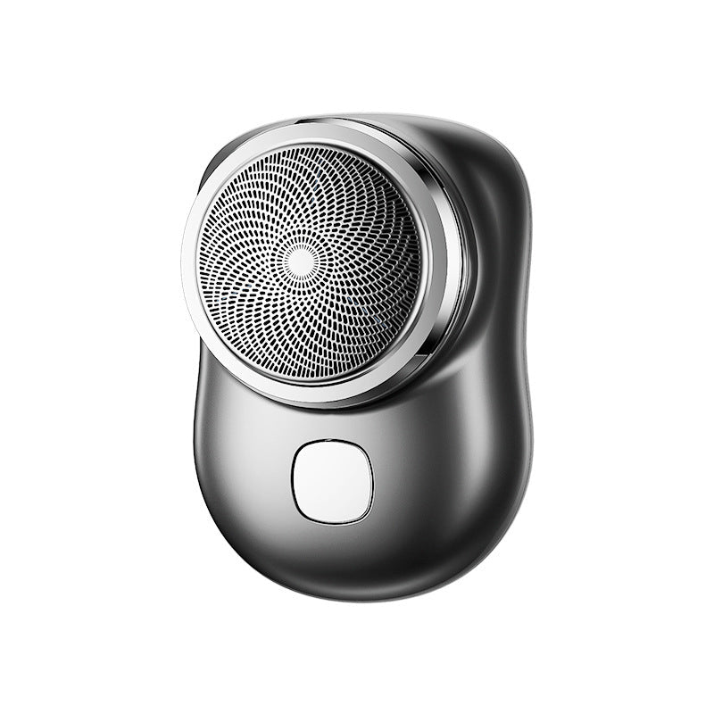 Bærbar USB Mini barbermaskine i sølv, blå, grøn, sort, nem til rejser og vandtæt.
