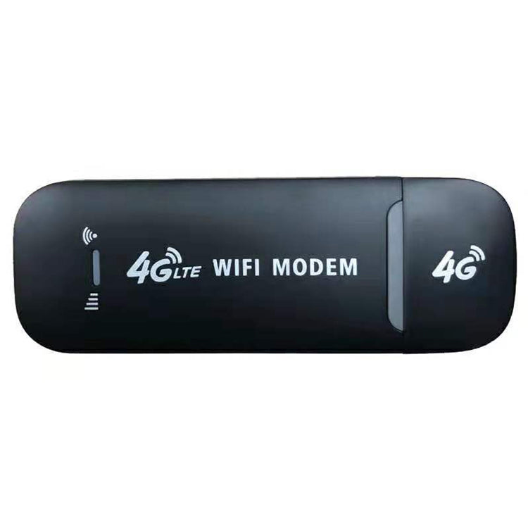 Kompakt bærbart trådløst WiFi-kort med dobbeltantenner, der tilbyder 4G-forbindelse og hotspot-funktionalitet for op til 10 enheder.
