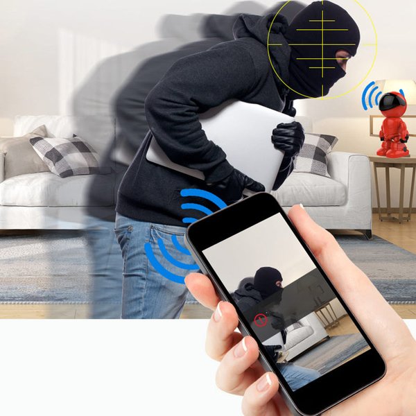 "Kompakti langaton Wifi-kamera, 1080P laajakuvalla ja infrapuna-LED-valoilla, turvalliseen lähiötarkkailuun."