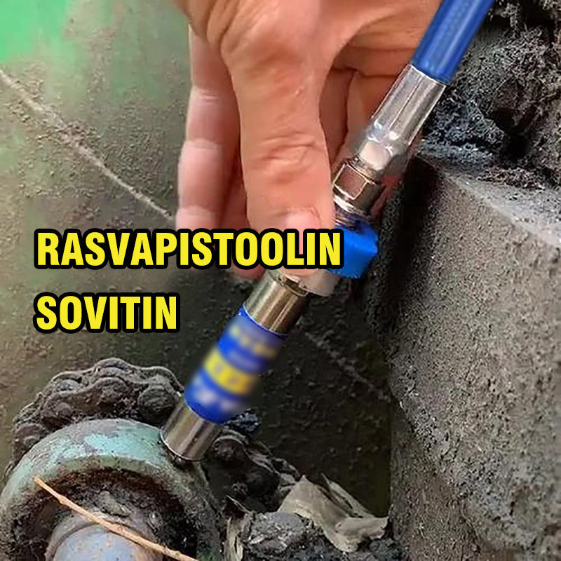 Højtryksdyse - sølvfarvet dyse, ergonomisk greb, præcis smøring. Passer til pneumatiske fedtpistoler.