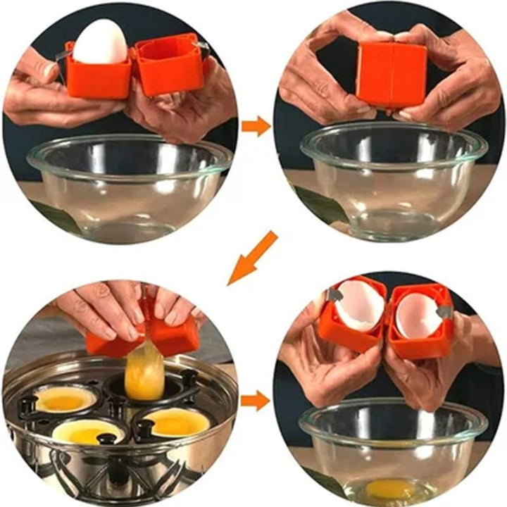 Manuel æggeseparator, ergonomisk design, holdbar ABS-plast, passer i køkkenskuffen, tidsbesparende, ergonomisk formgivning.