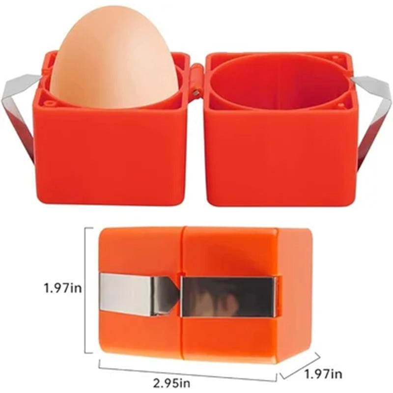 Manuel æggeseparator, ergonomisk design, holdbar ABS-plast, passer i køkkenskuffen, tidsbesparende, ergonomisk formgivning.