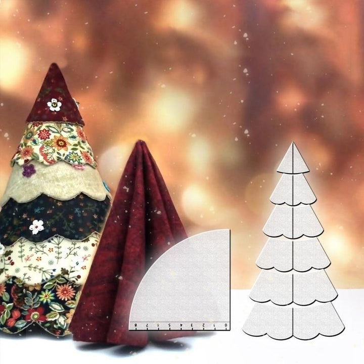 DIY PVC Juletræ Quilt Sæt, farverigt og quiltmønstret dekoration med et miljøvenligt materiale.