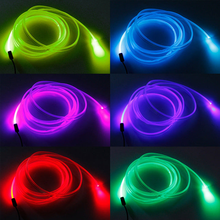 Lysstofrør RGB bil ambient lys, farverig PVC, stemningsfuld bilbelysning med USB-tilslutning.
