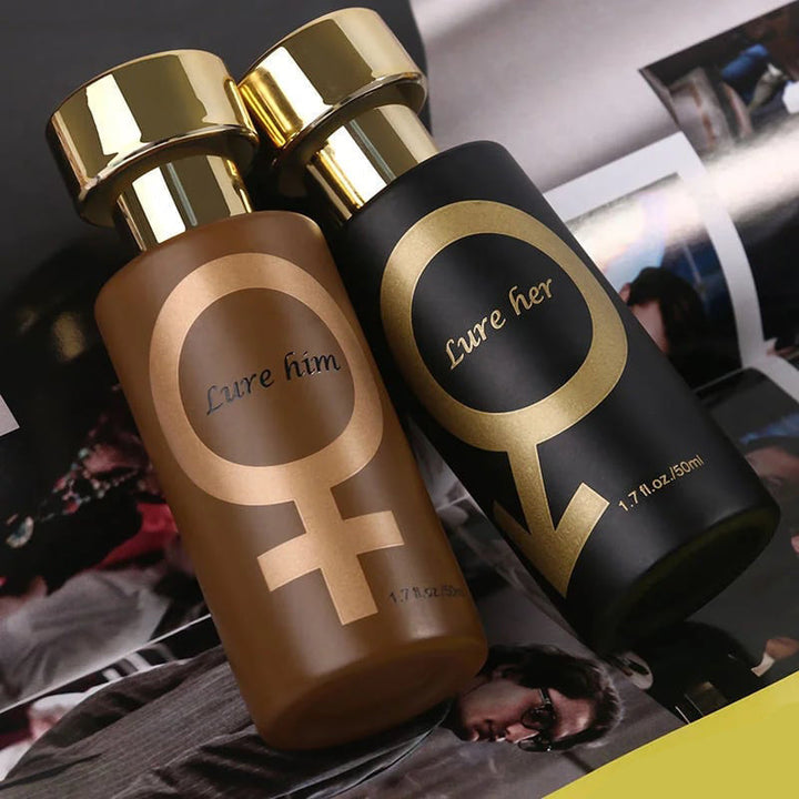 Sort og guld unisex parfume, langtidsholdbar og subtil duft, moderne og selvsikker udstråling, skønhed & sundhed.