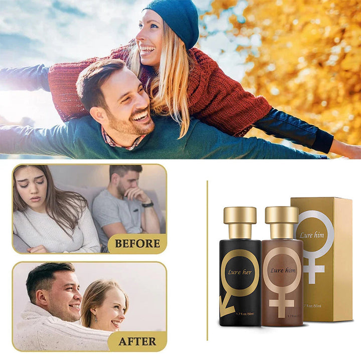 Sort og guld unisex parfume, langtidsholdbar og subtil duft, moderne og selvsikker udstråling, skønhed & sundhed.