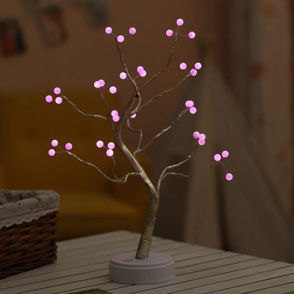 LED-keijupuu, tunnelmallinen sisustusvalaisin, bonsai-tyyli, lämpimät valot