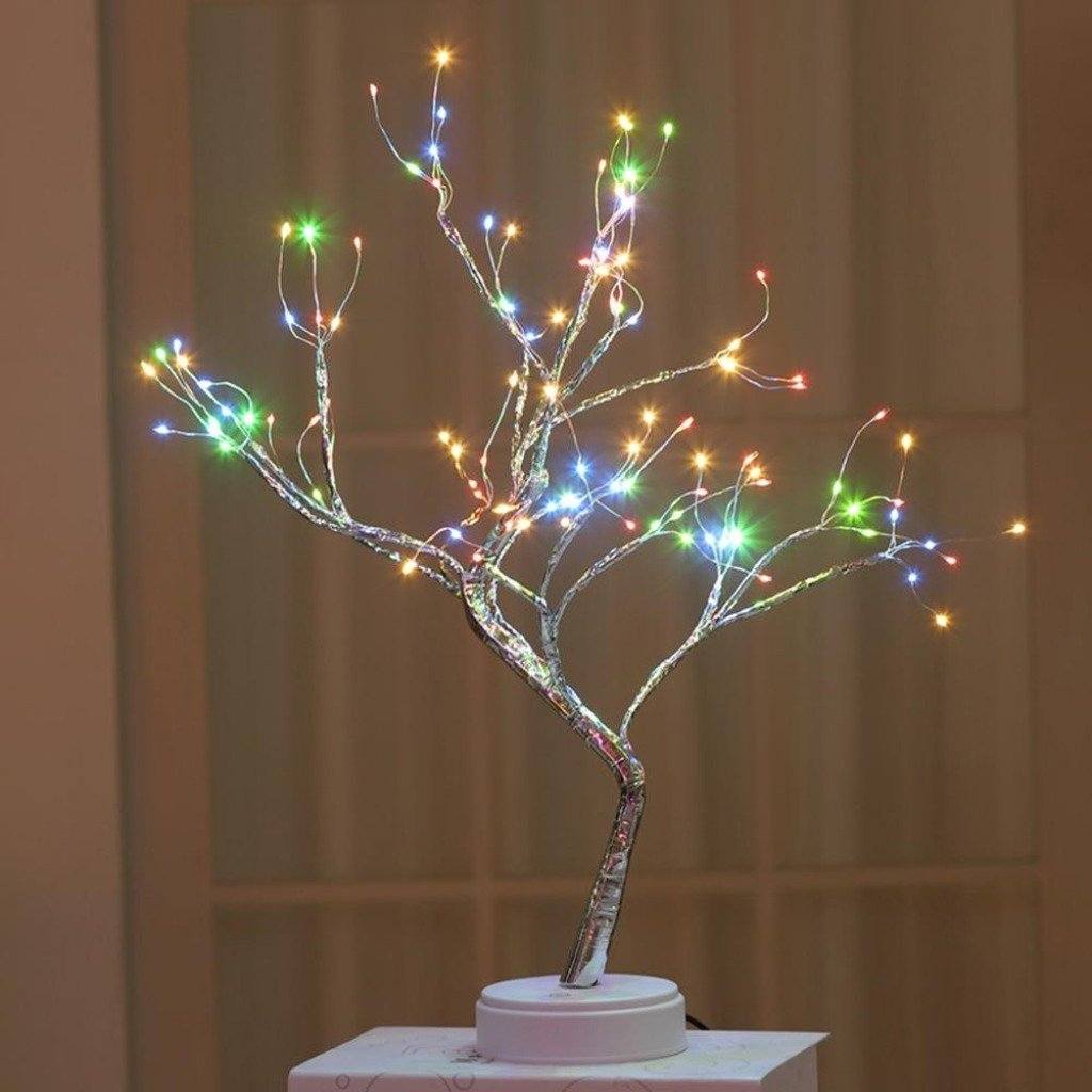 LED-keijupuu, tunnelmallinen sisustusvalaisin, bonsai-tyyli, lämpimät valot