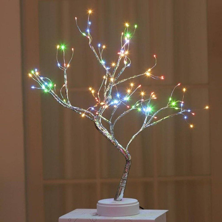 LED-keijupuu, tunnelmallinen sisustusvalaisin, bonsai-tyyli, lämpimät valot