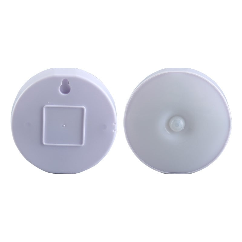 Smart LED-lys, rund form, bevægelsessensor, energieffektiv, multifunktionel, klart lys, indendørs.