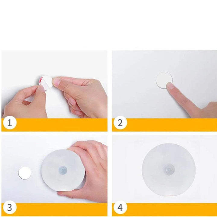 Smart LED-lys, rund form, bevægelsessensor, energieffektiv, multifunktionel, klart lys, indendørs.