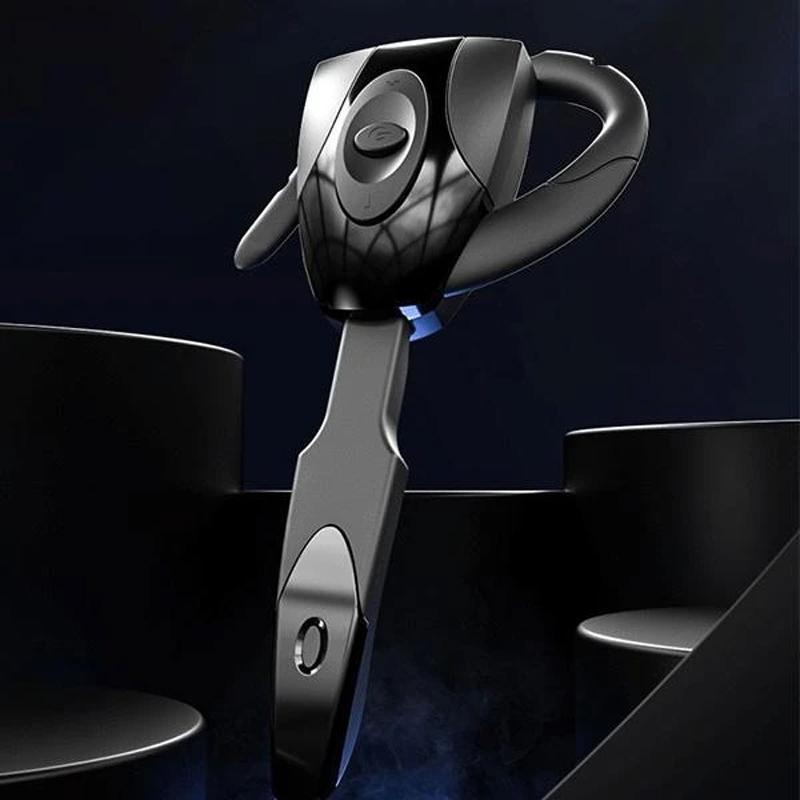 Trådløse ENC Bluetooth-hovedtelefoner: moderne, sort design, ørekopper, stilfuld og behagelig at have på.