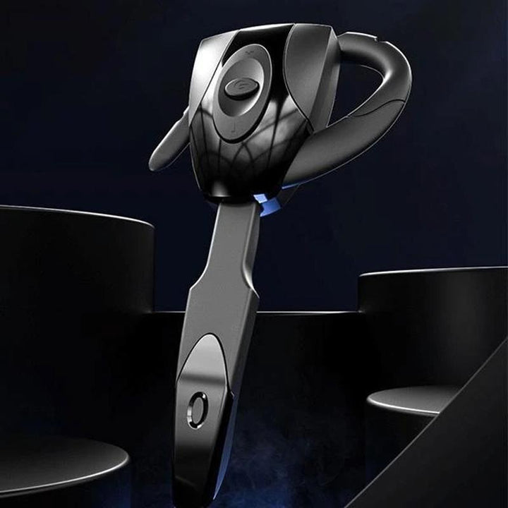 Trådløse ENC Bluetooth-hovedtelefoner: moderne, sort design, ørekopper, stilfuld og behagelig at have på.