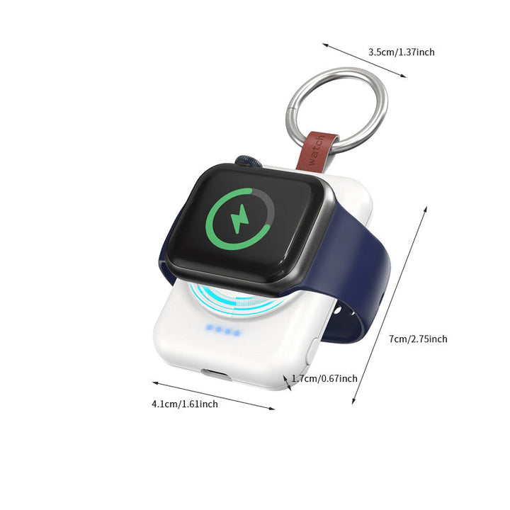 Trådløs magnetisk iWatch-oplader til Apple Ur, lille og kompakt, stærk magnetisk fastgørelse, LED-indikatorer