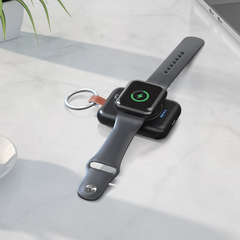 Trådløs magnetisk iWatch-oplader til Apple Ur, lille og kompakt, stærk magnetisk fastgørelse, LED-indikatorer