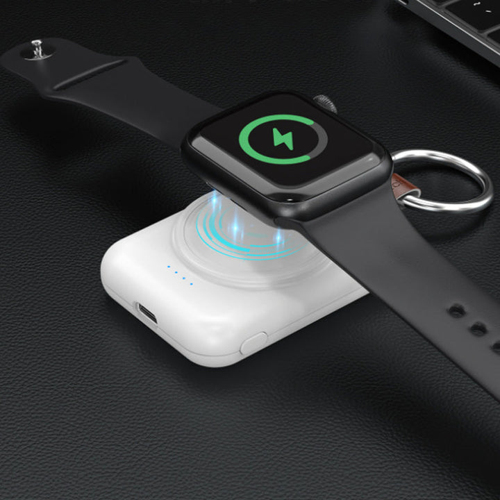 Trådløs magnetisk iWatch-oplader til Apple Ur, lille og kompakt, stærk magnetisk fastgørelse, LED-indikatorer