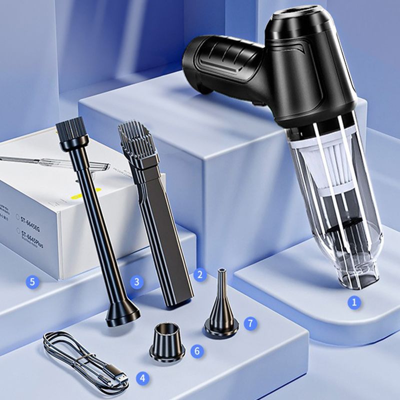 "Langaton tehokas auton imuri, kevyt 120W motor, kompakti muotoilu, monikäyttöinen kodin ja auton puhdistukseen."