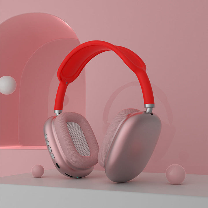 Trådløse komfortable over-ear Bluetooth-hovedtelefoner, stilfuldt sort design, bløde ørepuder, kraftfuld lydgengivelse.