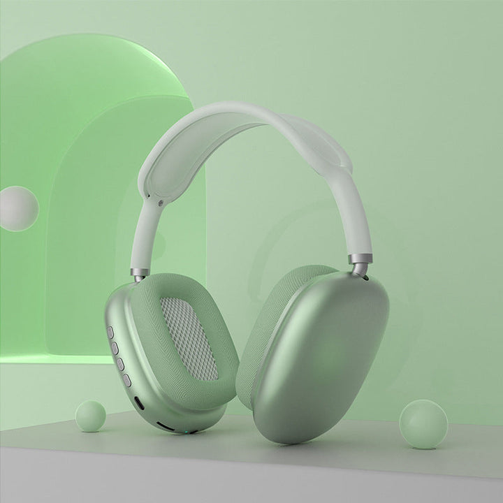 Trådløse komfortable over-ear Bluetooth-hovedtelefoner, stilfuldt sort design, bløde ørepuder, kraftfuld lydgengivelse.