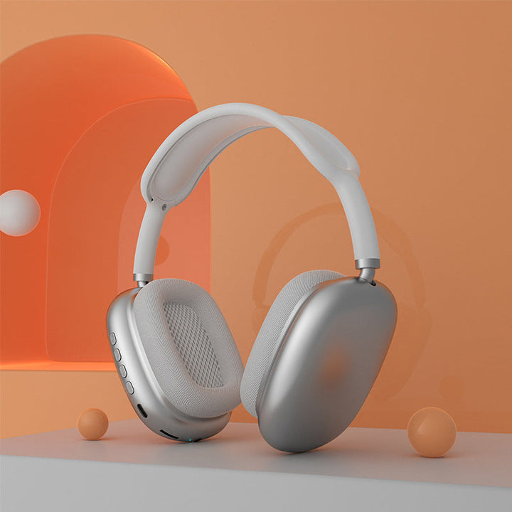 Trådløse komfortable over-ear Bluetooth-hovedtelefoner, stilfuldt sort design, bløde ørepuder, kraftfuld lydgengivelse.