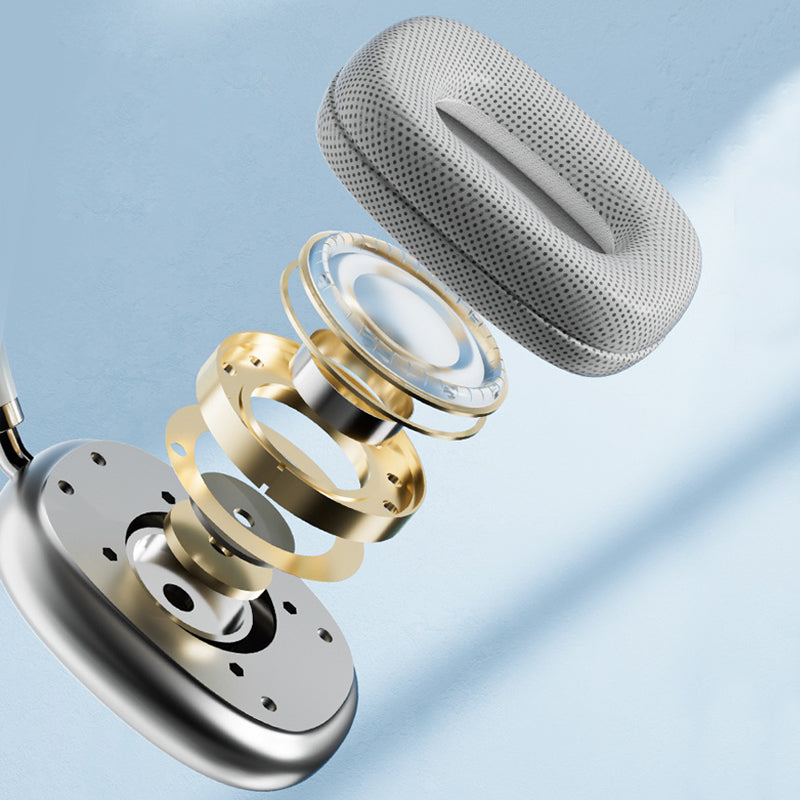 Trådløse komfortable over-ear Bluetooth-hovedtelefoner, stilfuldt sort design, bløde ørepuder, kraftfuld lydgengivelse.