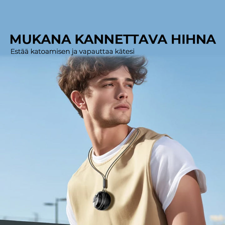 Trådløse sorte/beige Bluetooth-oversættelseshovedtelefoner, stilfuldt design, til smart hjem, oversættelse i realtid.