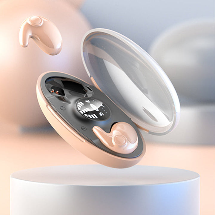 Trådløse vandtætte sove-høretelefoner med IPX5, elegant og tilpasningsdygtigt design, sorte.