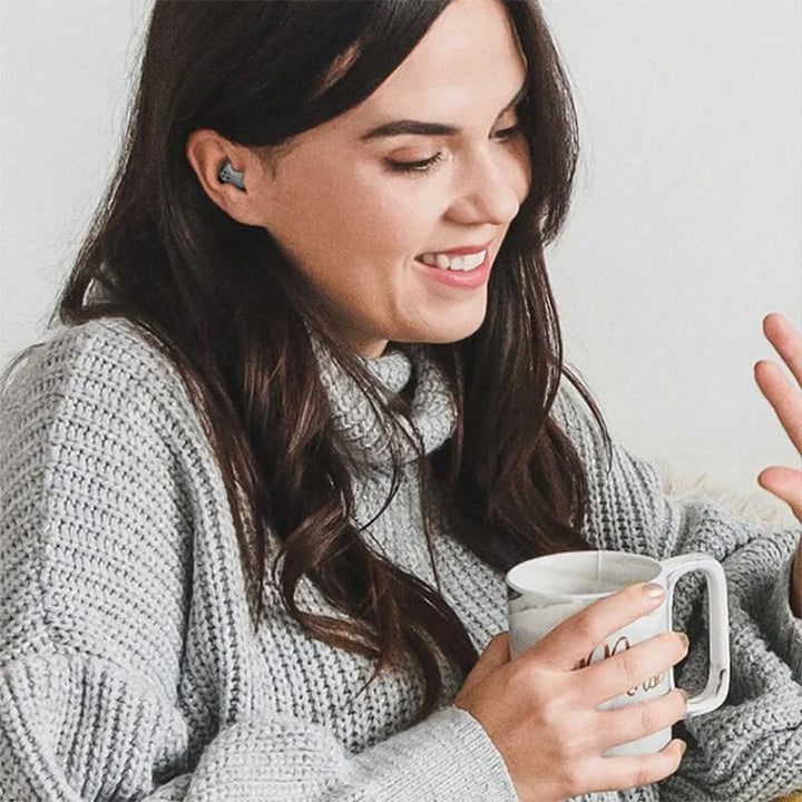 Trådløse vandtætte sove-høretelefoner med IPX5, elegant og tilpasningsdygtigt design, sorte.