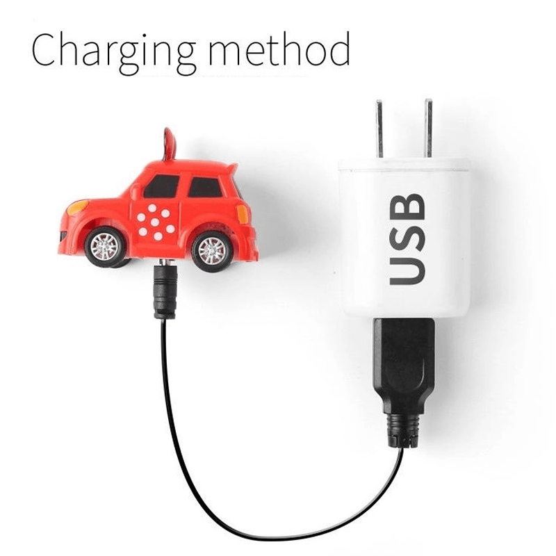 Lasten kauko-ohjattava rannekello autolelu, punainen mini-auto ranteessa, säädettävä hihna, turvallinen ABS-materiaali.
