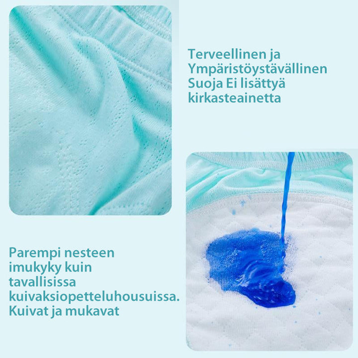Børne unisex bomuldstræningsbukser i hvid, gul, lyserød, blå og grøn.
