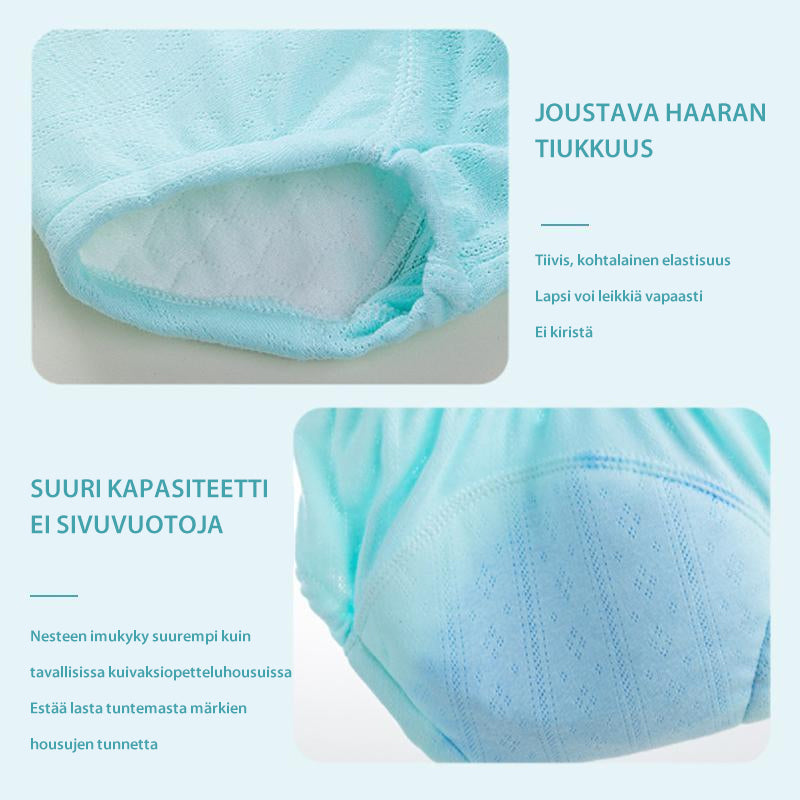 Børne unisex bomuldstræningsbukser i hvid, gul, lyserød, blå og grøn.
