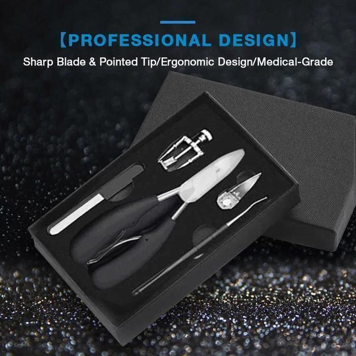 Medicinsk negleklipper, rustfrit stål, ergonomisk håndtag, præcist designet skær, velegnet til tykke negle