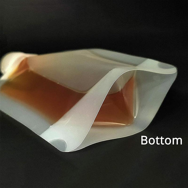 Gennemsigtig 100 ml pose til kosmetik, tæt skruelåg, genopfyldelig, praktisk design.