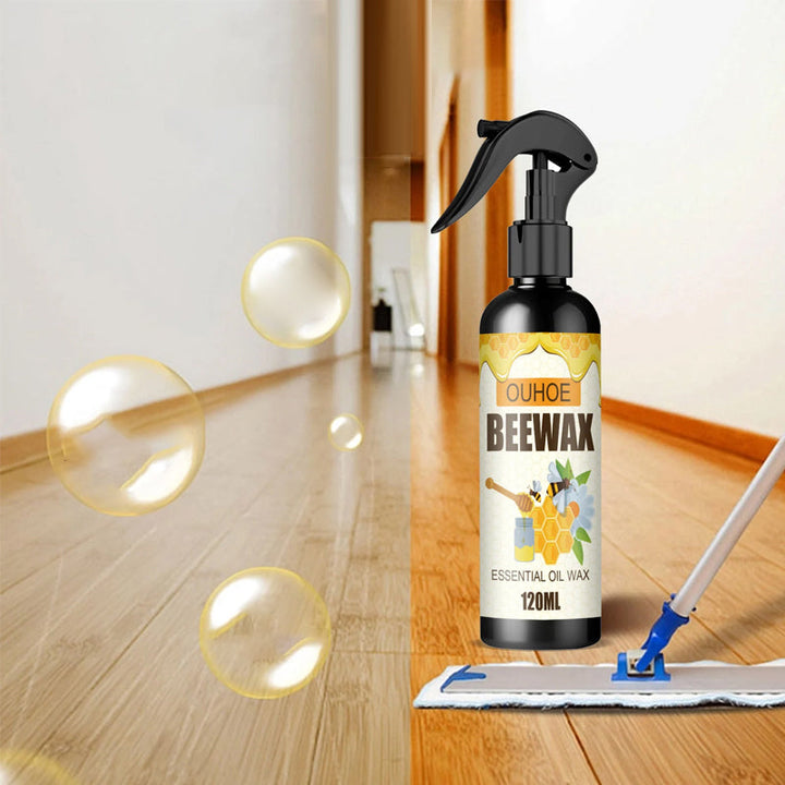 Naturlig bivoksspray til polering af træmøbler, ravfarvet dåse.