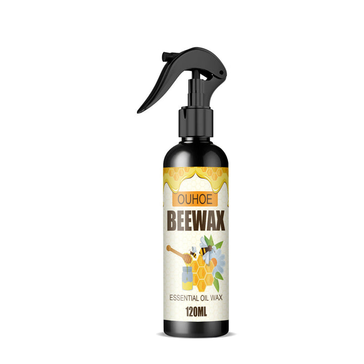 Naturlig bivoksspray til polering af træmøbler, ravfarvet dåse.