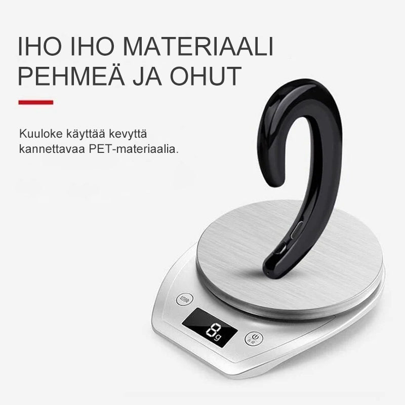 Luujohtoiset langattomat Bluetooth-kuulokkeet, eri värejä, ergonominen muotoilu, mukava istuvuus, ilman korvatulppia.