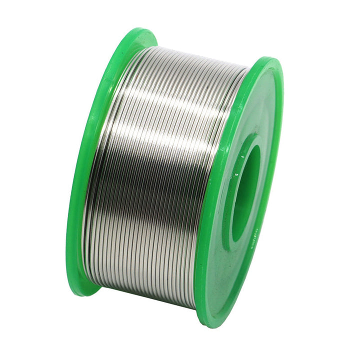 Blyfri loddetråd til mikrochips, 0,8 mm diameter, klar metal, velegnet til elektronikreparation og ledningsarbejde.