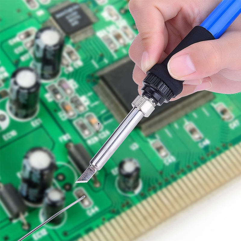 Blyfri loddetråd til mikrochips, 0,8 mm diameter, klar metal, velegnet til elektronikreparation og ledningsarbejde.