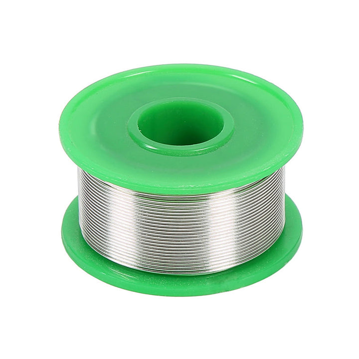 Blyfri loddetråd til mikrochips, 0,8 mm diameter, klar metal, velegnet til elektronikreparation og ledningsarbejde.